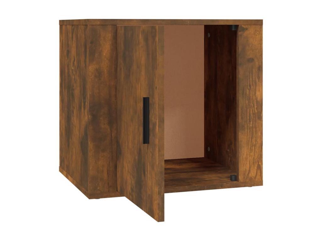 2-piece bedside tables, smoked oak, 50x39x47 cm, 24085NZKI