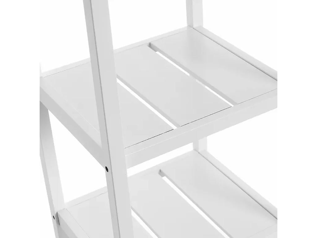White shelving unit - Length 37 x Depth 33 x Height 140 cm 57238ELDU