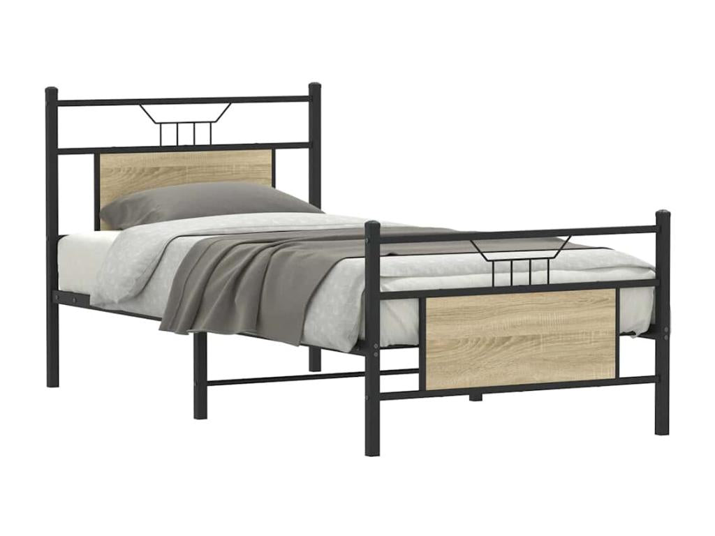 Nidchicshop Oak Bed Frame (No Mattress) 80x200 cm 57677VLNM