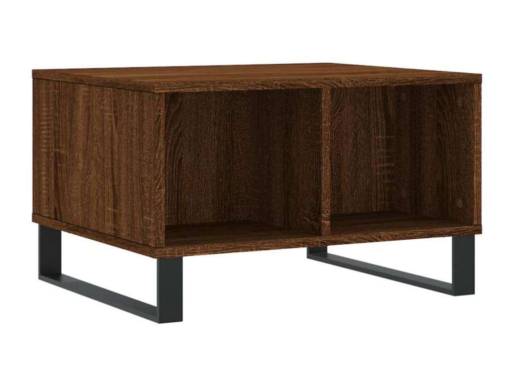 Coffee table, brown oak, 60x50x36.5 cm, engineered wood, 91945OVUW