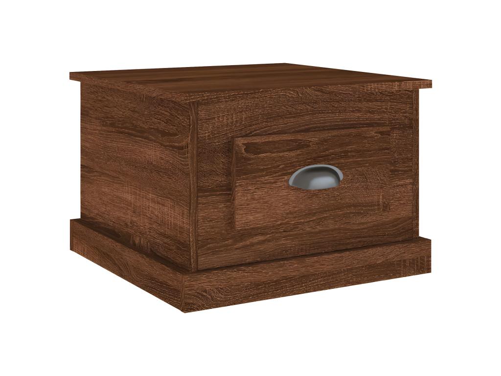 Coffee table, brown oak, 50x50x35 cm, engineered wood, 69474KYLS