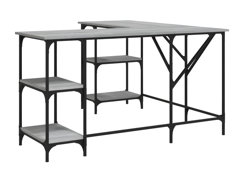 Nidchicshop desk, grey, 139x139x75 cm, engineered wood, 28843FFTY