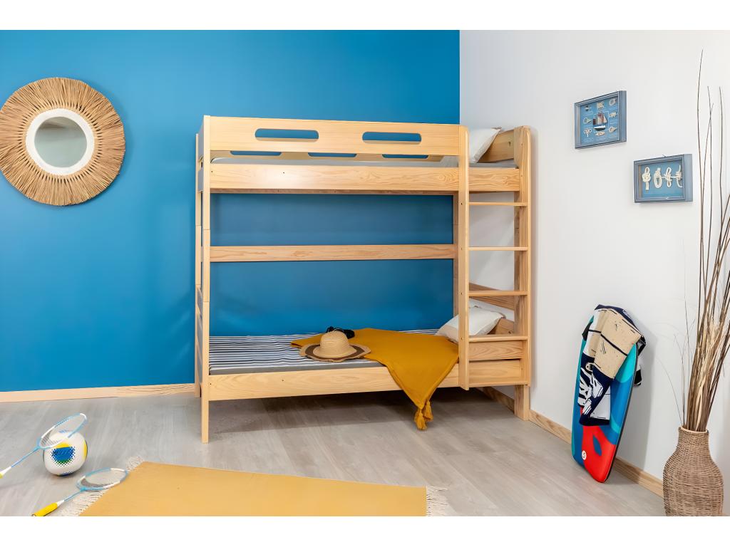 Separable bunk bed in solid pine, neo-clear varnish 24600GPFW