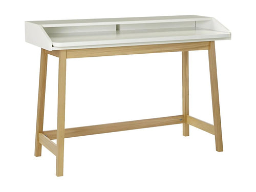 St Calmetop Designer Desk with Sliding Top, 116cm Oak/White 11734WZEI