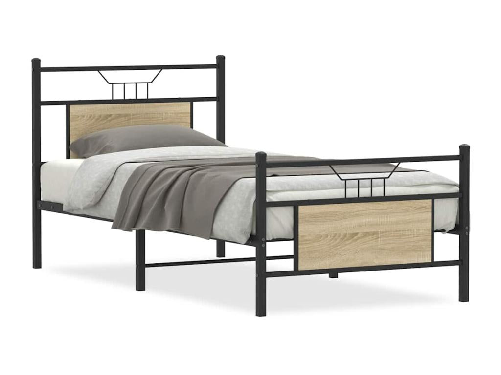 Nidchicshop Oak Bed Frame (No Mattress) 80x200 cm 57677VLNM