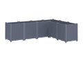 Grey planter 160x120x53 polypropylene 48490PYOI