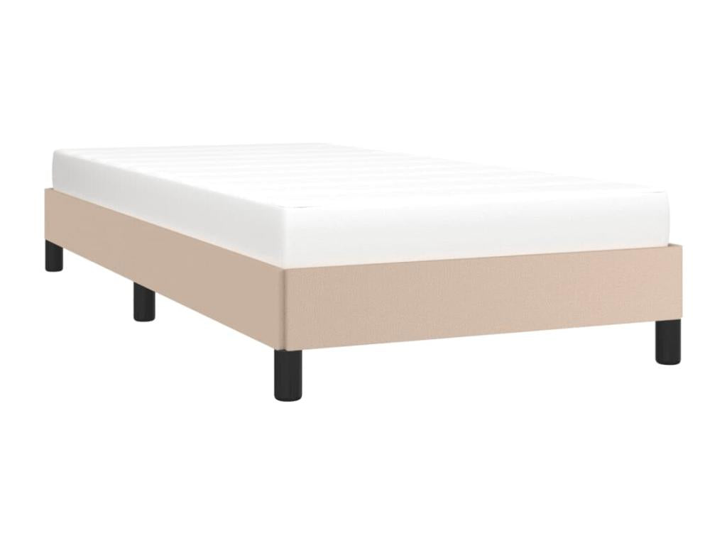 Cappuccino 90x200 cm faux leather bed frame without mattress 23676HYIZ