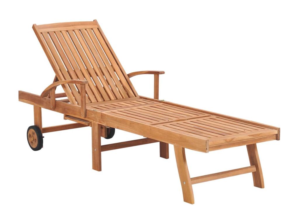 Set of 2 brown wooden sun loungers 195x51.5x35 cm 02 0012090 70486UNFO