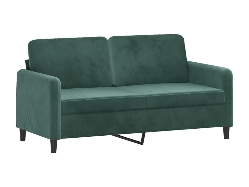 2-piece dark green velvet sofa set 88544LUEE