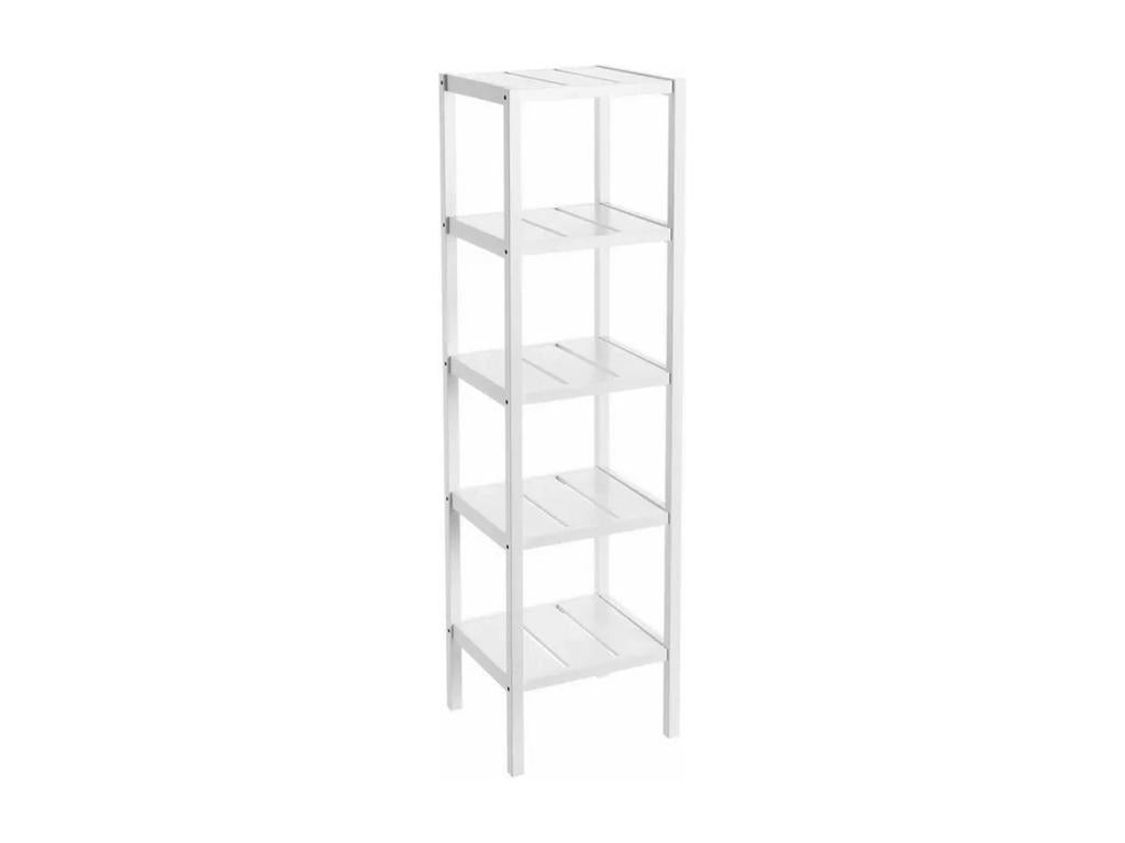 White shelving unit - Length 37 x Depth 33 x Height 140 cm 57238ELDU