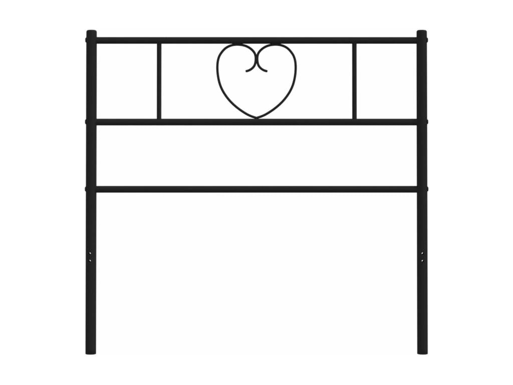 Black metal headboard 80cm 25961UWSP