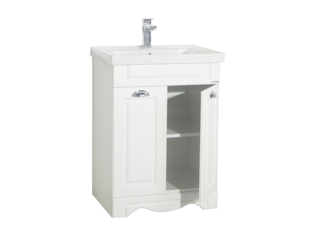 Calmetop 2-piece washbasin set, 60 cm wide, white, 08264DICQ