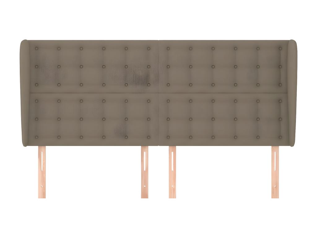 Calmetop Headboard with Wings 163x23x118/128 cm Fabric 32837JTOG