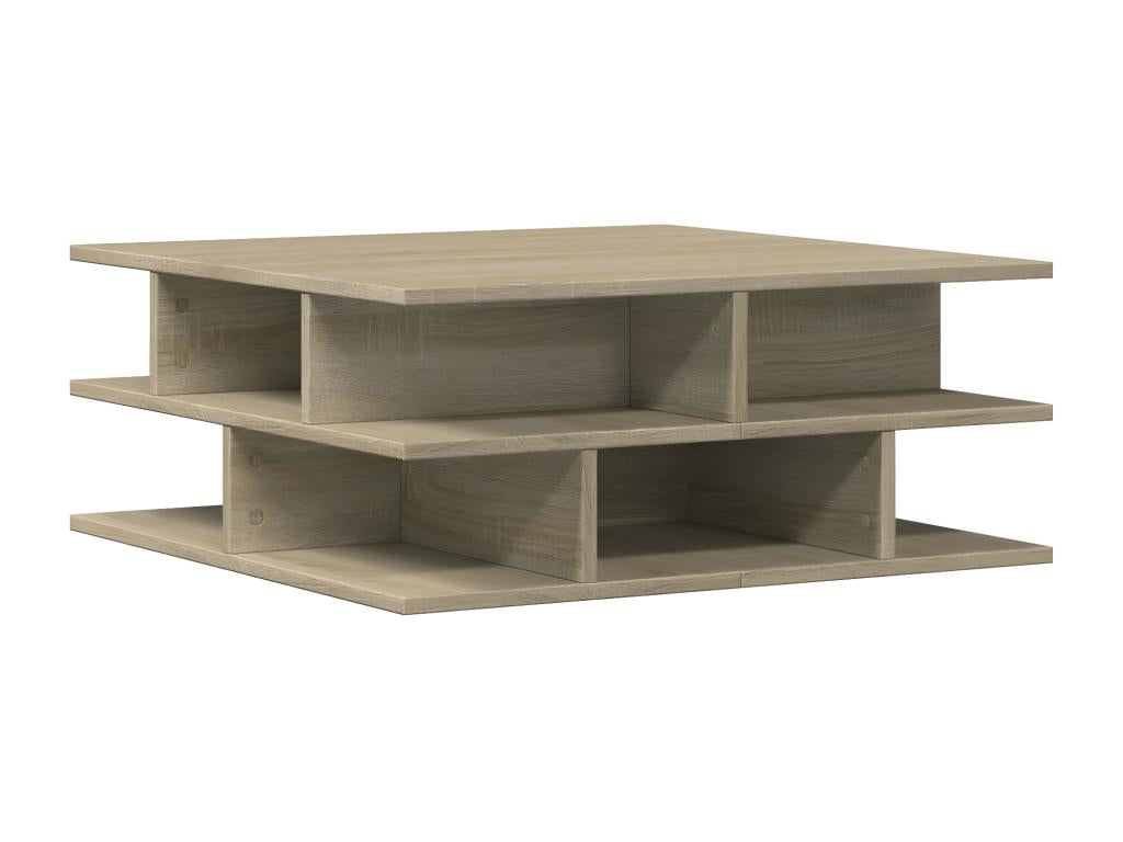 Nidchicshop oak coffee table, 70x70x29 cm, engineered wood, 19974KKSE