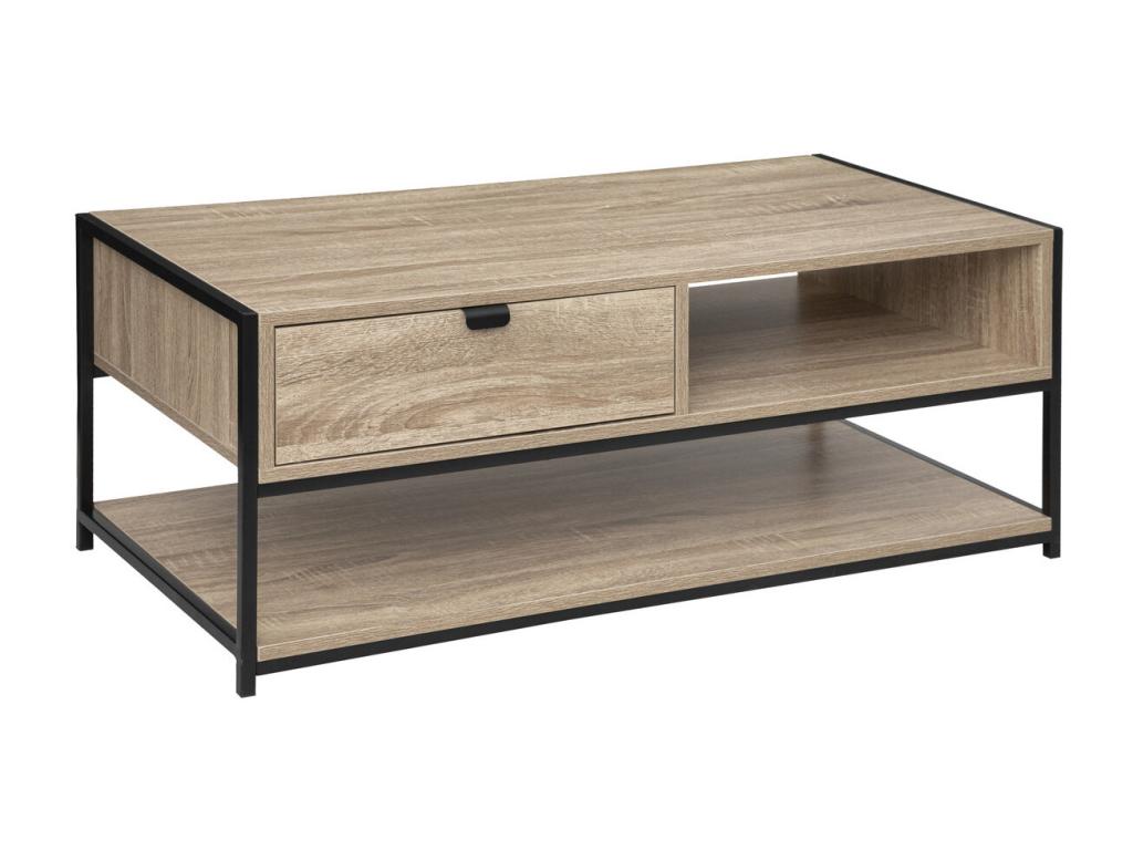 Nidchicshop 100cm Beige Coffee Table with 1 Drawer 15989EGUS