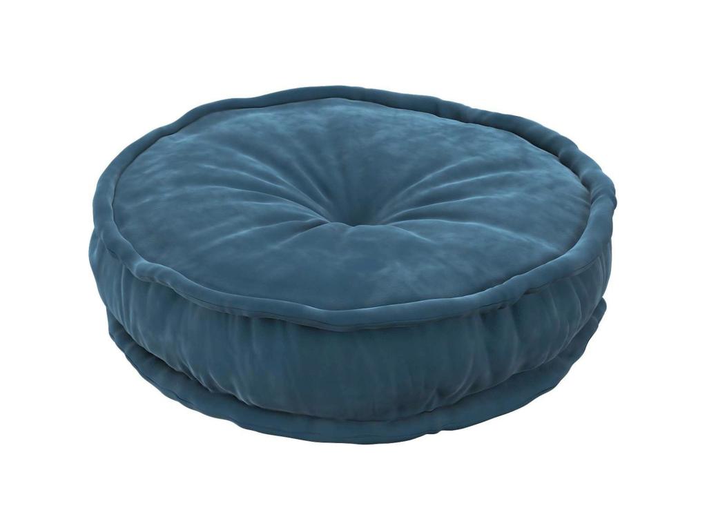 Nidchicshop round velvet pouf cushion 66087ARXK