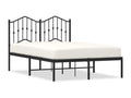 Metal bed frame with black headboard 120x190 12738FHOG