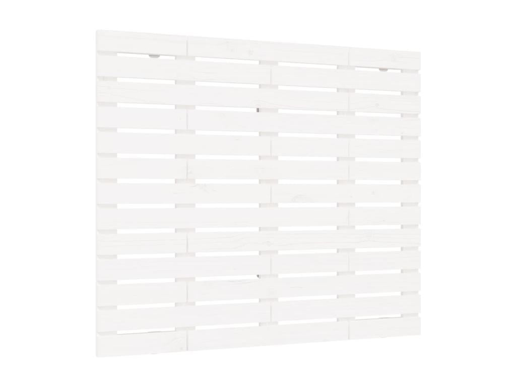 Wall-mounted headboard White 141x3x91.5 cm Solid pine wood 25721YGEC