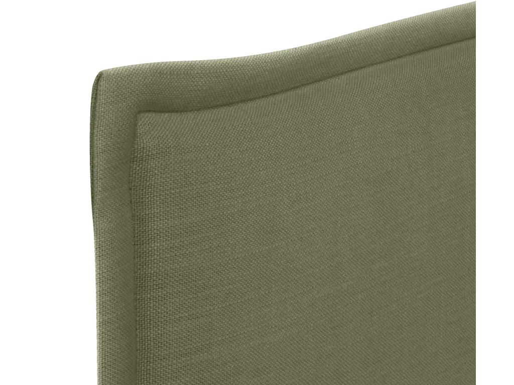 Calmetop Smooth Natural Linen Headboard with Padding 110x105cm with Legs for 105cm Beds - Green 29072KCMO