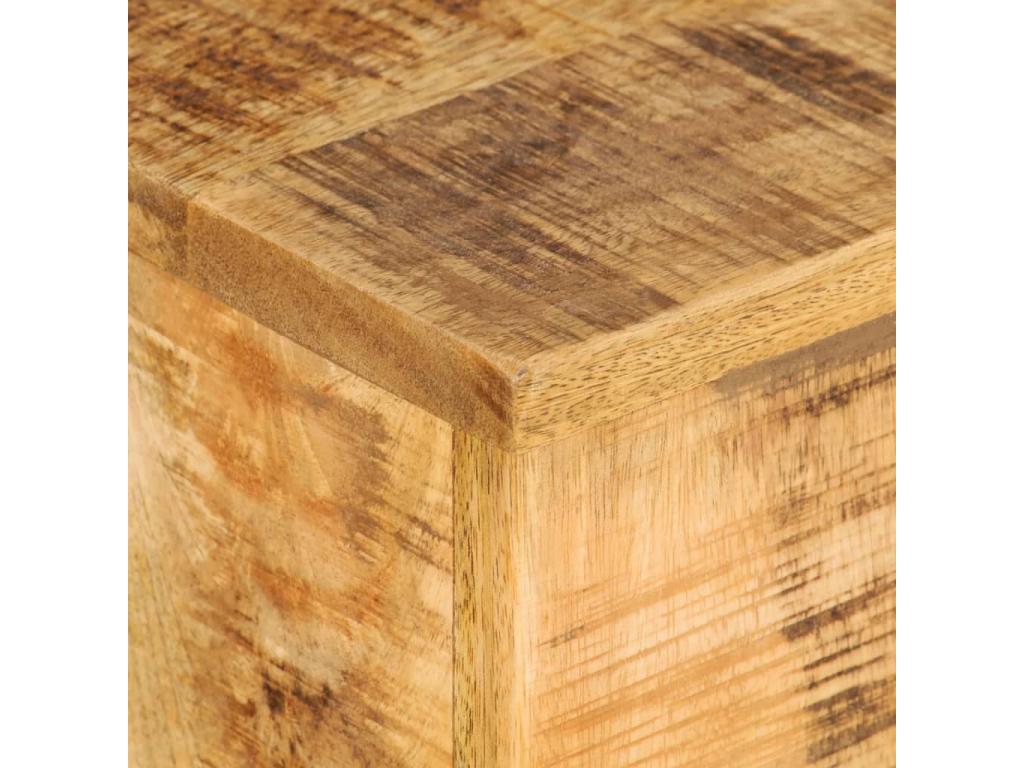 Set of 2 Side Tables, Solid Mango Wood, 87769LSRS