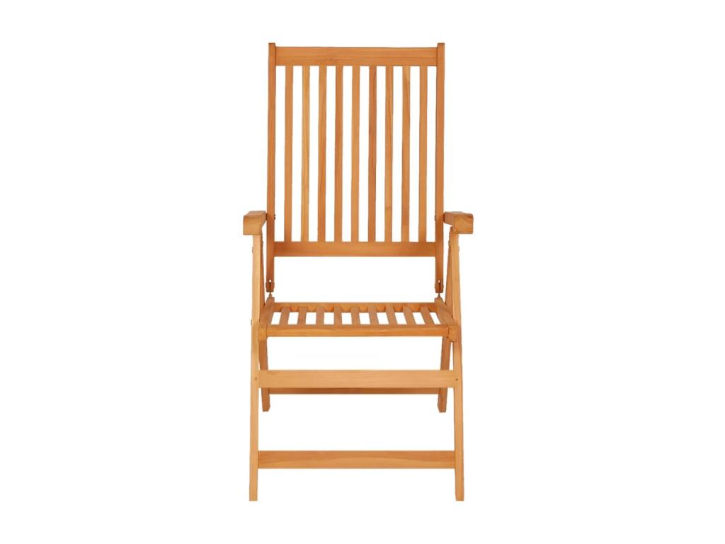 4-piece garden chairs with blue cushions, teak wood, 12656VIGK