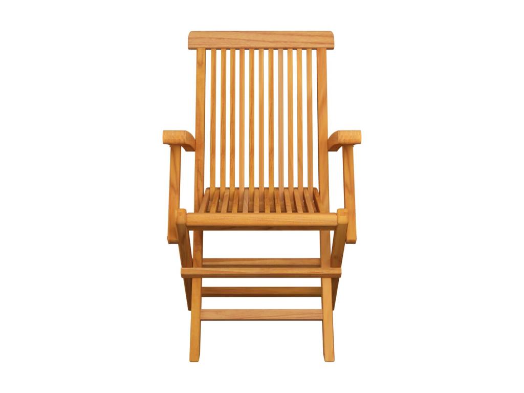 3-piece garden chairs, solid teak wood, 29655DVTR