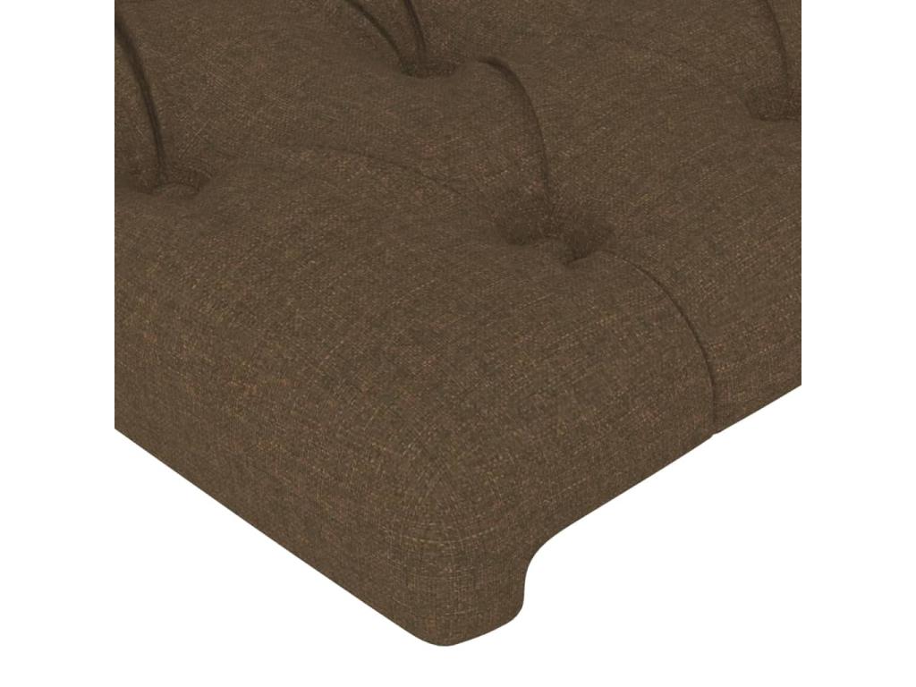 Dark Brown Headboard 90x7x78/88 cm Fabric 05144HUSX