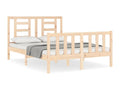 Bed frame with headboard 120x200 solid wood 64462LQQD
