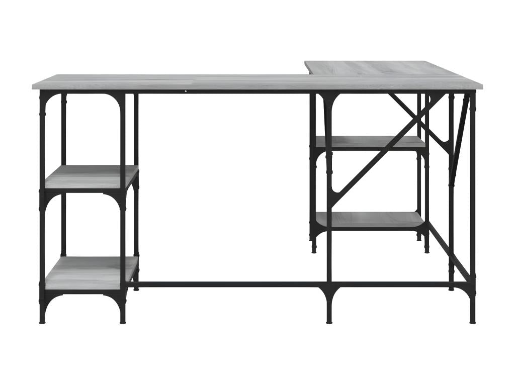 Nidchicshop desk, grey, 139x139x75 cm, engineered wood, 28843FFTY