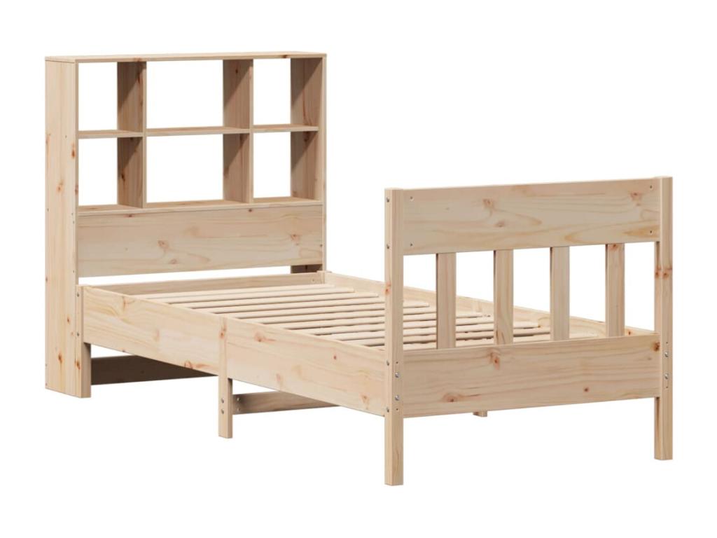 Bed frame without mattress 100x200 cm solid pine wood 17831WCXZ