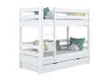 Wooden bunk bed - with drawer N01 White 80x190 22279TWEB