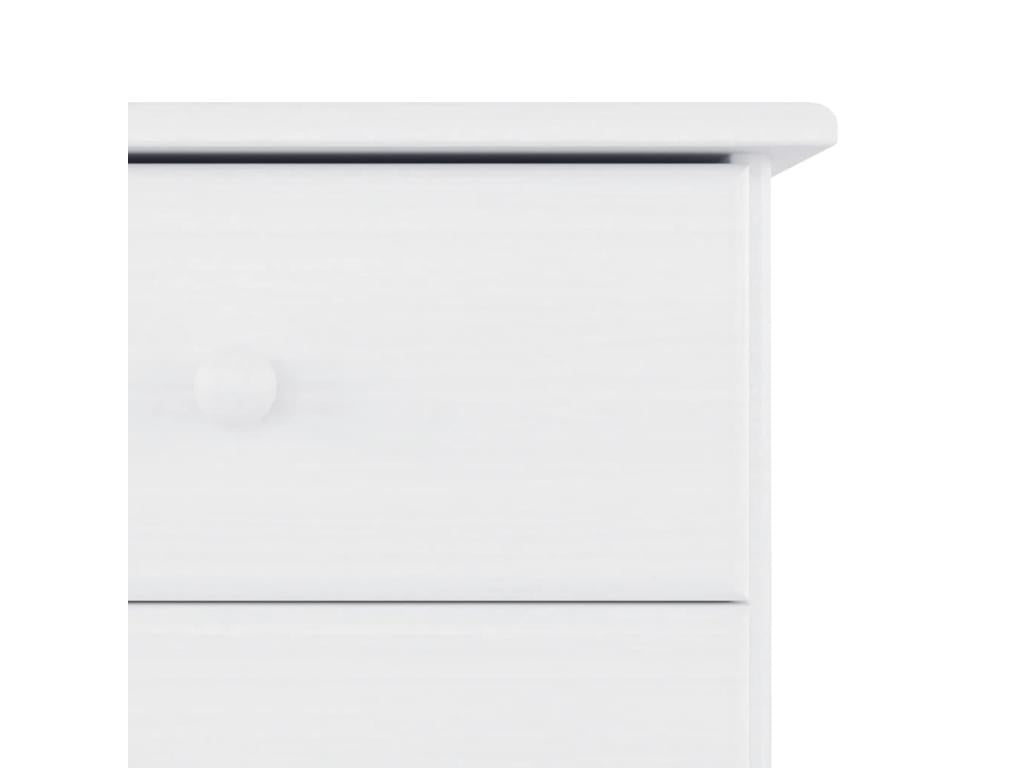 Calmetop white sideboard 77x35x73 cm solid pine wood 61480NFSW