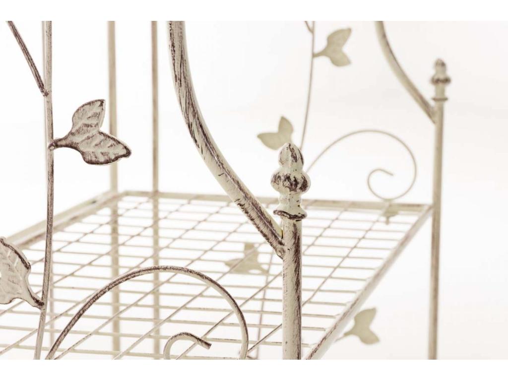 Freestanding shelves - Metal - 58x33x118cm - Antique cream - Nidchicshop 32303ODMS