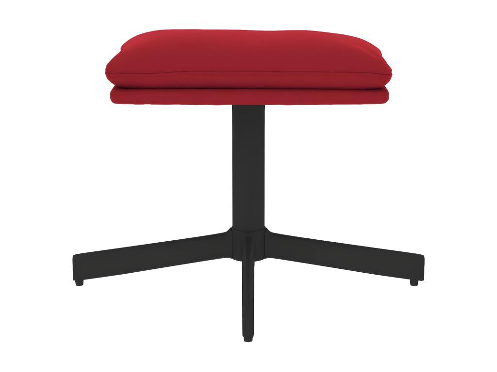 Footrest, Burgundy Red, 60x60x36 cm, Velvet, 78297CQKI