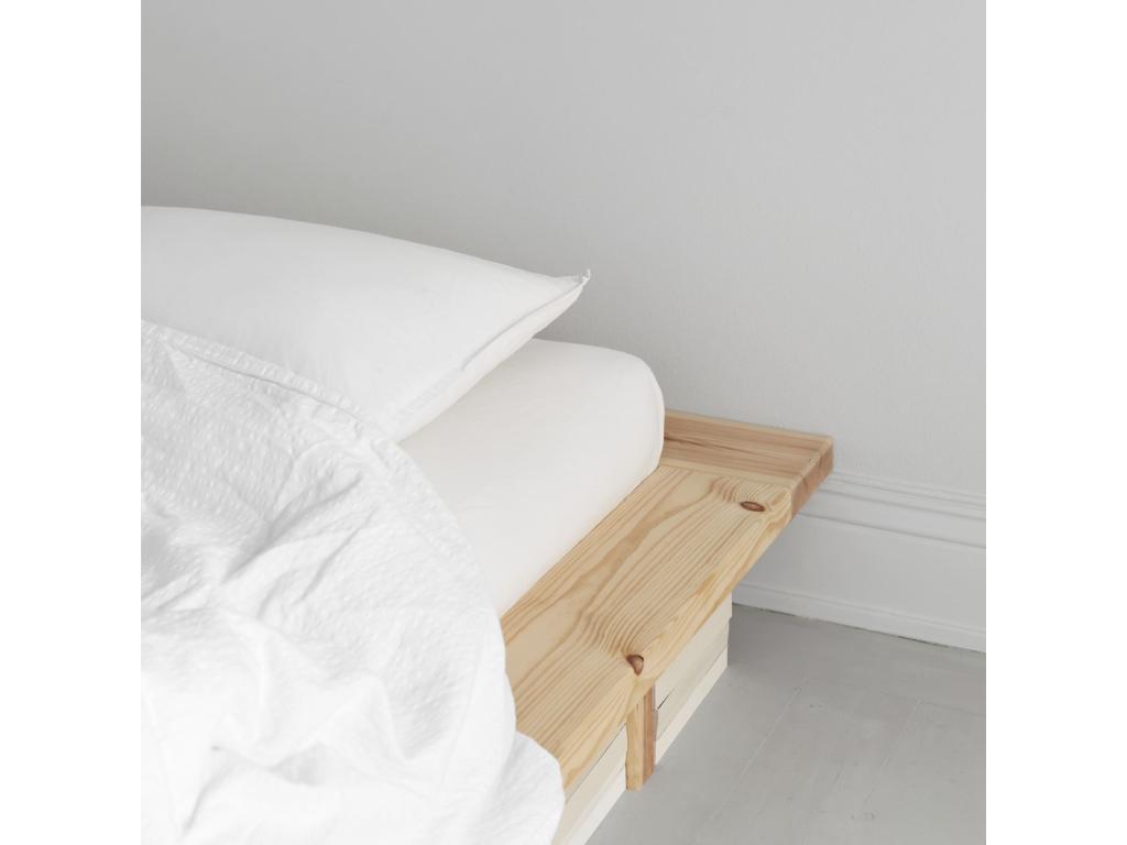 Nidchicshop natural wood bed 160x200 03879NBAN