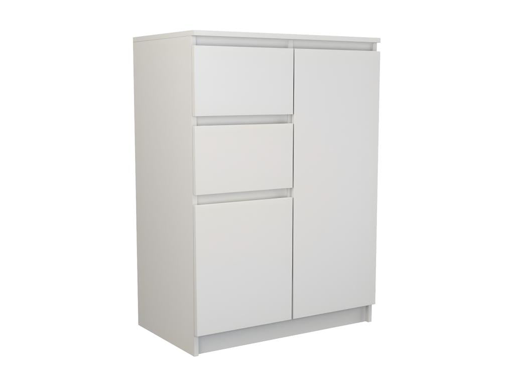 PARME - Modern chest of drawers for living room/bedroom/office 97x70x40 - 2 doors 2 drawers - Contemporary sideboard - Dressing room 64547NFRN
