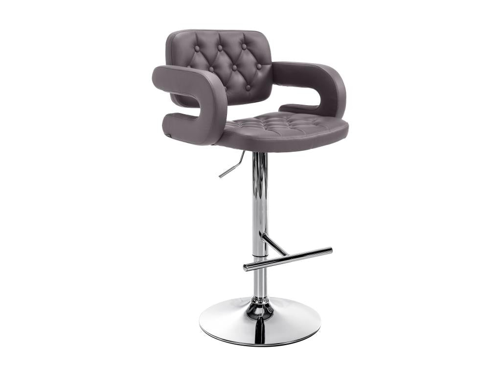 Bar stool x1, brown metal, 62x55x103 cm, 10 0004790 94777CQTS