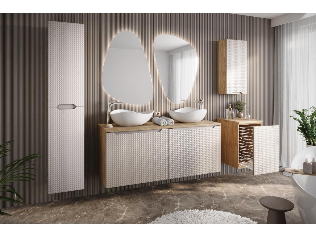 Nidchicshop SCAB35 1D Side Cabinets 35x19x75 Natural Light 83352PUPV