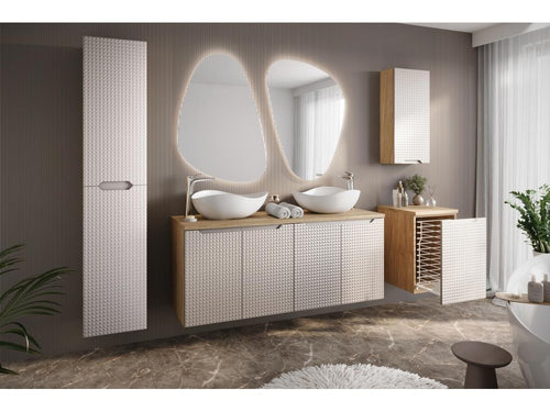 Nidchicshop SCAB35 1D Side Cabinets 35x19x75 Natural Light 83352PUPV