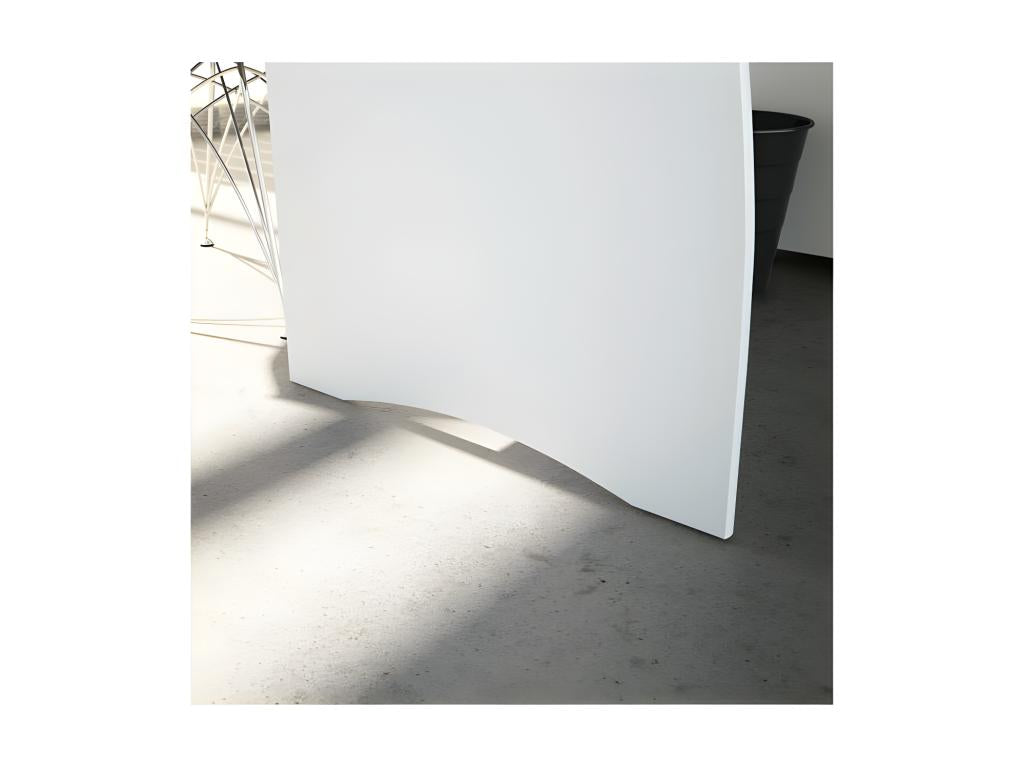 Desk with 3-drawer pedestal, White - Nidchicshop - W 136 x D 67 x H 74 cm 32336RPOF