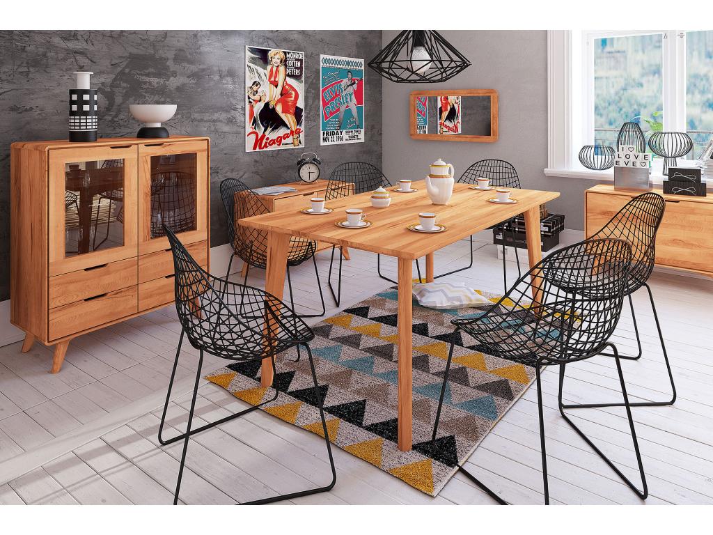 Nidchicshop - Natural oiled beech heartwood table 90x170 83107QQXZ