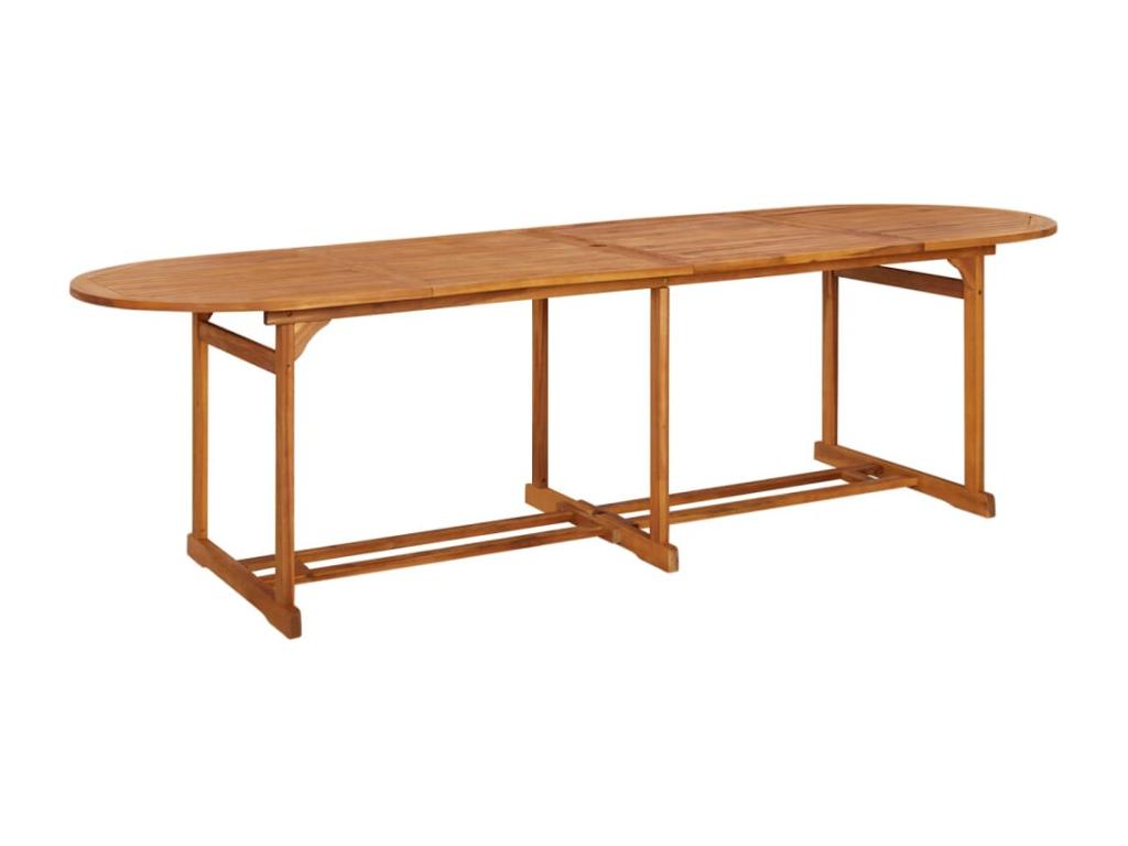 Nidchicshop 11-Piece Solid Wood Garden Dining Set 01182DGTQ