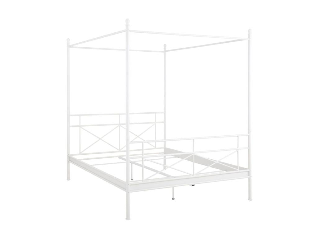 Thora - 180cm White Metal Four-Poster Bed 63537CGRZ