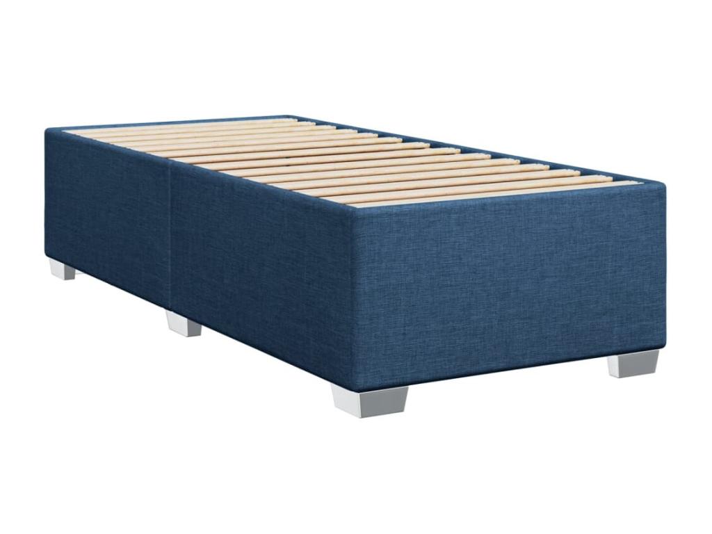 Calmetop bed base with mattress, blue, 90x200 cm, fabric, 11782QTMS