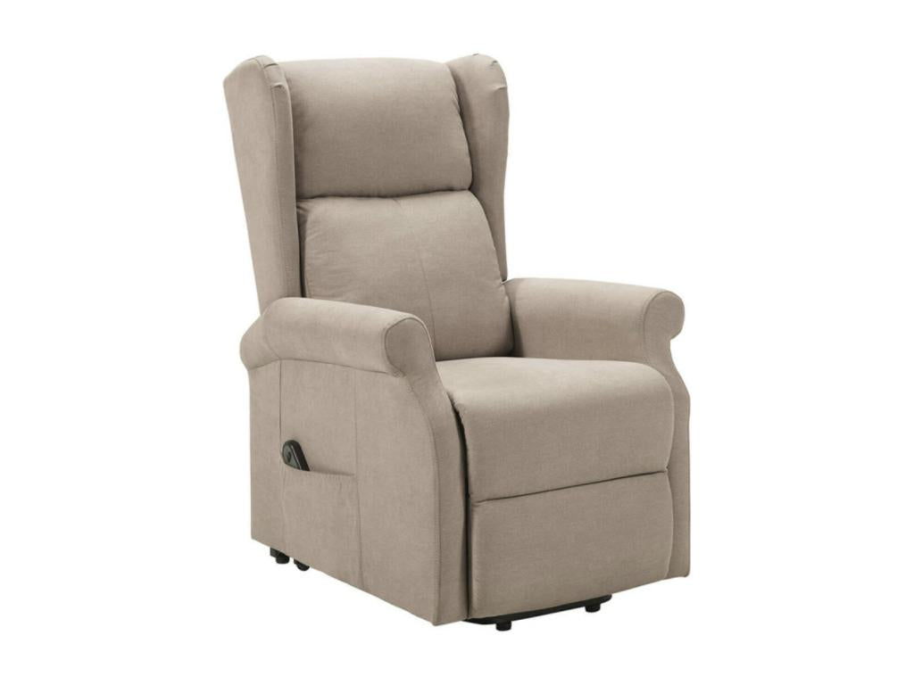 Nidchicshop 2-Motor Electric Reclining and Lift Chair in Beige Fabric - 13958ZKDV