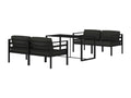 5-piece garden furniture set with cushions, aluminum, anthracite, 86792ZSSL