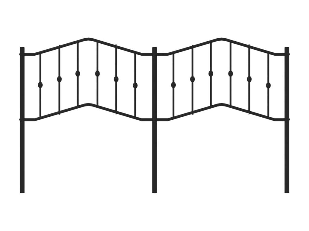 Black metal headboard 160 cm 88194BXEK