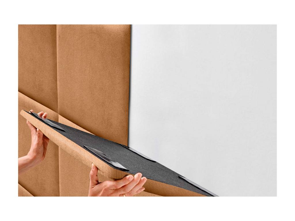 Nidchicshop Upholstered Corduroy Headboard, High-Quality Nidchicshop Headboard, Composed of Interchangeable Self-Adhesive Panels, 190 cm, 37959FZEV