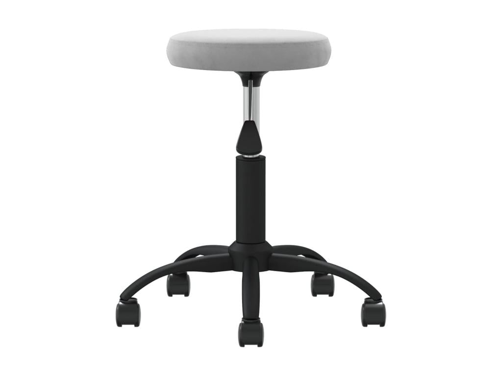 Light Grey Velvet Swivel Office Chair 90558WRMI