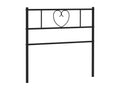 Black metal headboard 80cm 25961UWSP